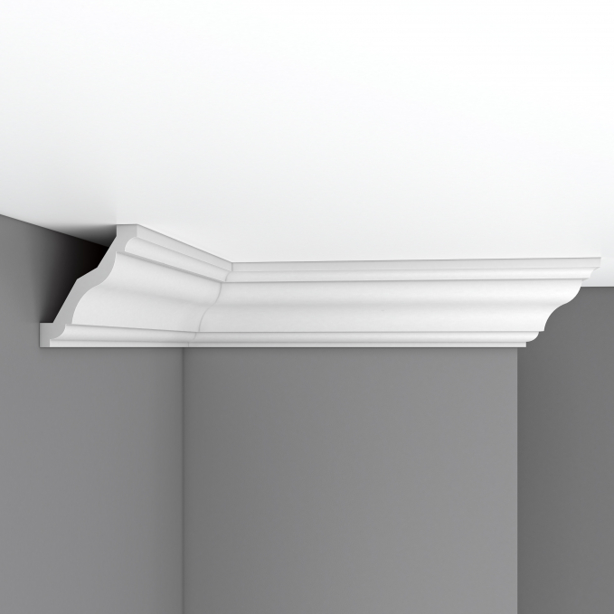 Карниз, плинтус потолочный гладкий Decomaster 96625F гибкий, 95x80x2400 мм Карниз, плинтус потолочный гладкий Decomaster 96625F гибкий, 95x80x2400 мм