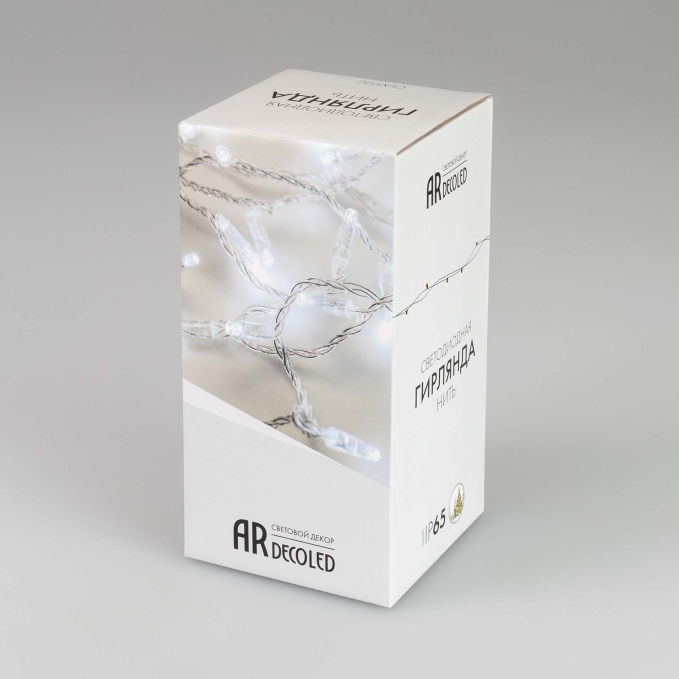 Светодиодная гирлянда ARD-STRING-CLASSIC-10000-BLACK-100LED-MILK-STD White (230V, 7W), Arlight, 031206, изображение 4 Светодиодная гирлянда ARD-STRING-CLASSIC-10000-BLACK-100LED-MILK-STD White (230V, 7W), Arlight, 031206, изображение 4