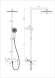 Душевая стойка со смесителем Wonzon & Woghand Stick WW-88739017-BN никель брашированная Душевая стойка со смесителем Wonzon & Woghand Stick WW-88739017-BN никель брашированная