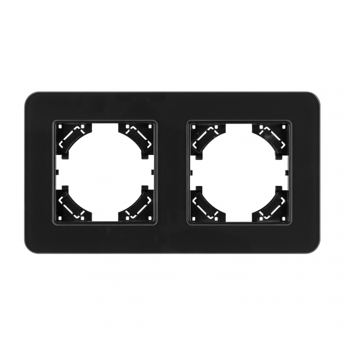 Рамка стеклянная FRM-OMALI-SFGS-2-BK, Arlight, 049709, изображение 2 Рамка стеклянная FRM-OMALI-SFGS-2-BK, Arlight, 049709, изображение 2