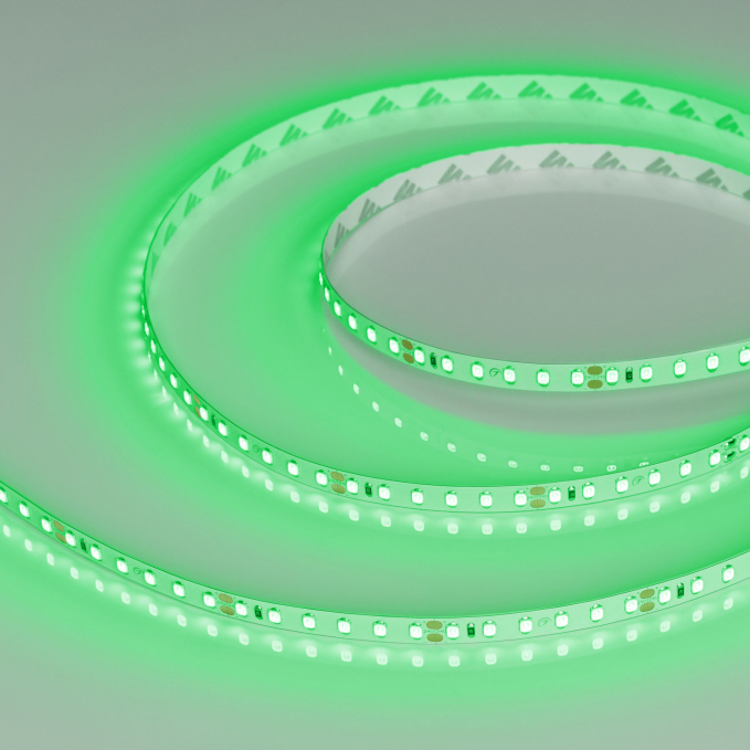 Светодиодная лента RT-A120-8mm 24V Green(9.6 W/m, IP20, 2835, 5m), Arlight, 008782(2), изображение 1 Светодиодная лента RT-A120-8mm 24V Green(9.6 W/m, IP20, 2835, 5m), Arlight, 008782(2), изображение 1