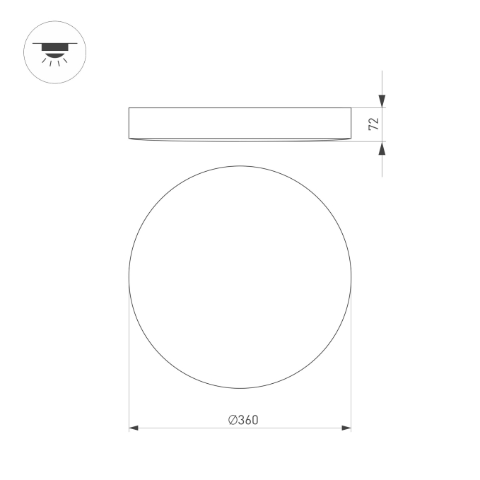 Светильник SP-FLOWER-R360-18W Warm3000 (BK, 110 deg, 230V), Arlight, 049802, изображение 2 Светильник SP-FLOWER-R360-18W Warm3000 (BK, 110 deg, 230V), Arlight, 049802, изображение 2