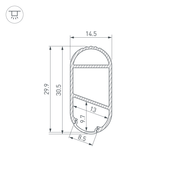 Профиль WARDROBE-1530-2000 ANOD, Arlight, 050153, изображение 5 Профиль WARDROBE-1530-2000 ANOD, Arlight, 050153, изображение 5