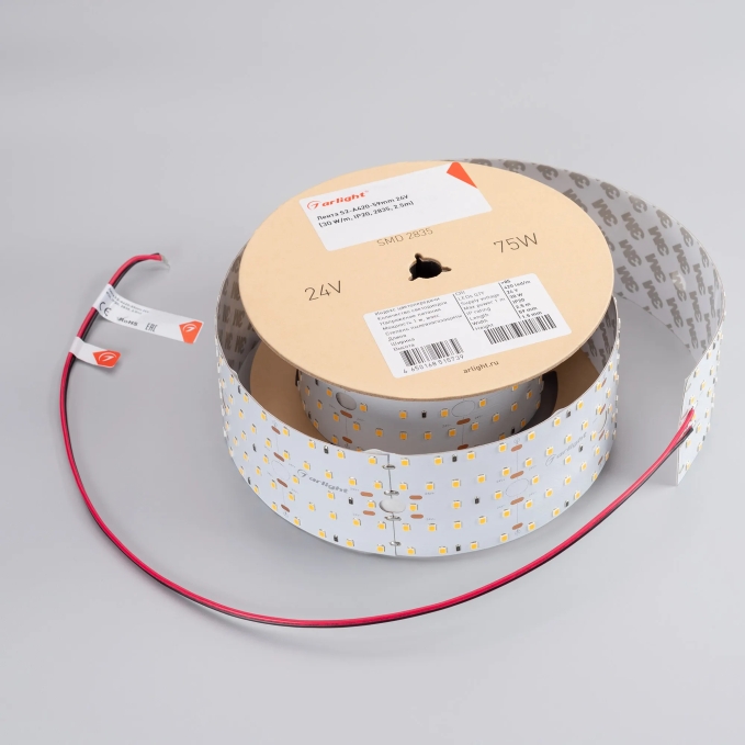 Светодиодная лента S2-A420-59mm 24V Warm3000 (30 W/m, IP20, 2835, 2.5m), Arlight, 021208(2), изображение 3 Светодиодная лента S2-A420-59mm 24V Warm3000 (30 W/m, IP20, 2835, 2.5m), Arlight, 021208(2), изображение 3
