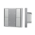 INTELLIGENT ARLIGHT Кнопочная панель DALI-201-23-1G-4SC-IN Silver (BUS, Frame), Arlight, 048184