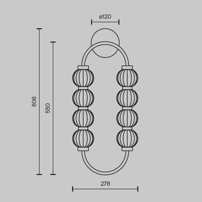 Настенный светильник (бра) Амулет / Amulet 3000К 16Вт, MOD555WL-L11G3K, изображение 4 Настенный светильник (бра) Амулет / Amulet 3000К 16Вт, MOD555WL-L11G3K, изображение 4