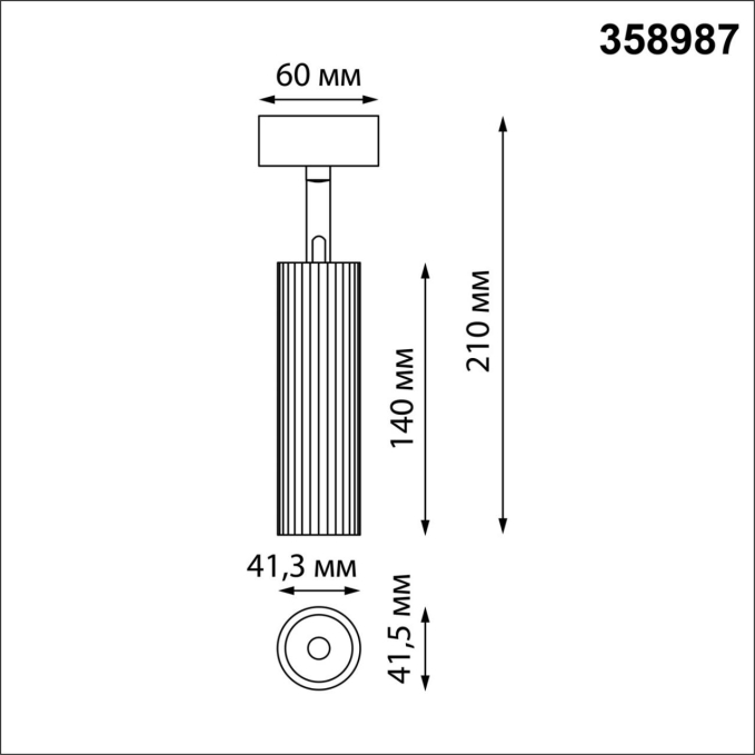 Светильник светодиодный накладной IP20 LED 4000K 15W 220V ALBA OVER NT22 384 NOVOTECH 358987, схема товара Светильник светодиодный накладной IP20 LED 4000K 15W 220V ALBA OVER NT22 384 NOVOTECH 358987, схема товара
