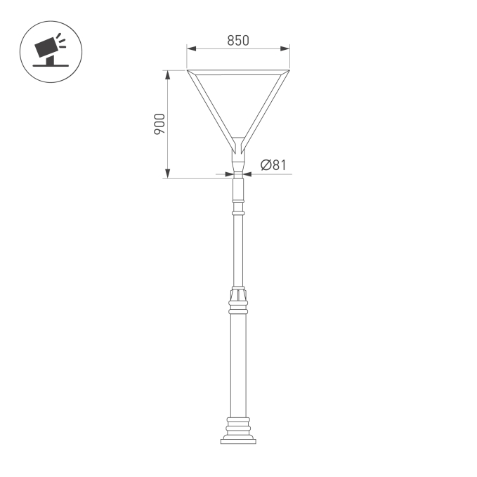 Светильник OXOR-TRILEIS-900x850х80-50W Day4000 (BK, 120 deg, 230V) IP65 , Arlight, 052474, изображение 2 Светильник OXOR-TRILEIS-900x850х80-50W Day4000 (BK, 120 deg, 230V) IP65 , Arlight, 052474, изображение 2