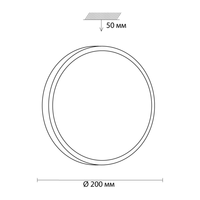 Светильник LED 12Вт 4000K D200 IP43 SMALLI MINI SN 000 СОНЕКС 3012/AL, схема товара Светильник LED 12Вт 4000K D200 IP43 SMALLI MINI SN 000 СОНЕКС 3012/AL, схема товара