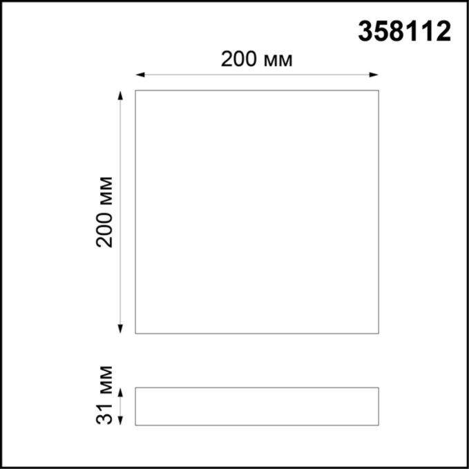 Накладной светильник IP20 LED 4000K 20W 85-265V ORNATE OVER NT19 452 NOVOTECH 358112, схема товара Накладной светильник IP20 LED 4000K 20W 85-265V ORNATE OVER NT19 452 NOVOTECH 358112, схема товара