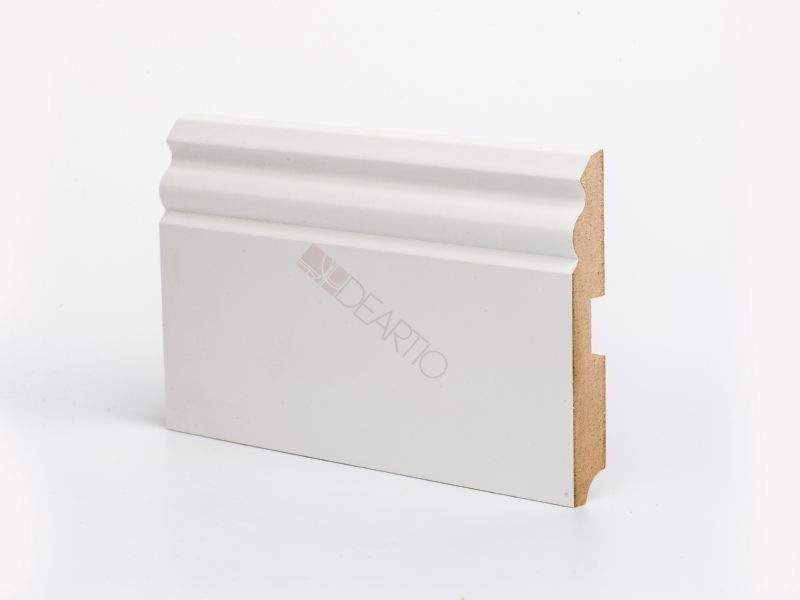 Плинтус Deartio U105-120 Белый, 120x16x2050 мм