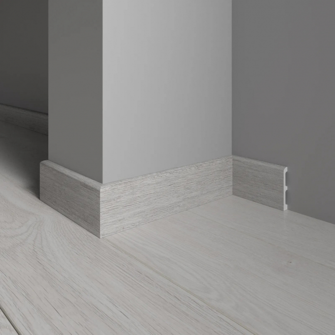 Плинтус Decor-Dizayn 706-89SH, 80x13x2400 мм