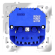 Розетка встраиваемая VOLTUM S70 с заземлением и защитными шторками, 16А, с USB, A+A, (кашемир), Voltum, VLS040403