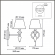Бра Е14 1*40W 220V VERMONT CLASSI LN26 044 LUMION 8274/1W, схема товара Бра Е14 1*40W 220V VERMONT CLASSI LN26 044 LUMION 8274/1W, схема товара