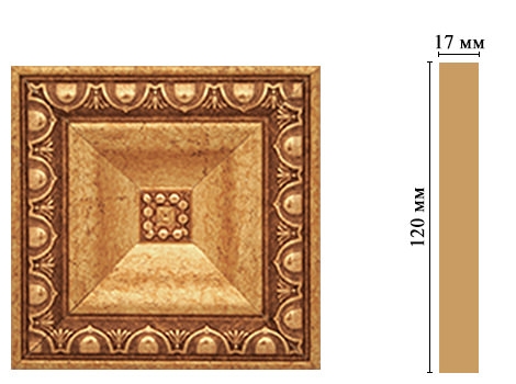 Вставка цветная Decomaster D208-58, 120x120x22 мм Вставка цветная Decomaster D208-58, 120x120x22 мм