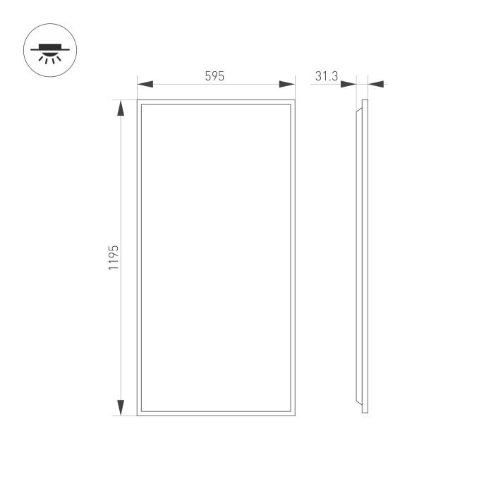 Светильник DL-TITAN-S600x1200-60W Day4000 (WH, 120 deg, CRI90, 230V), Arlight, 052818 Светильник DL-TITAN-S600x1200-60W Day4000 (WH, 120 deg, CRI90, 230V), Arlight, 052818