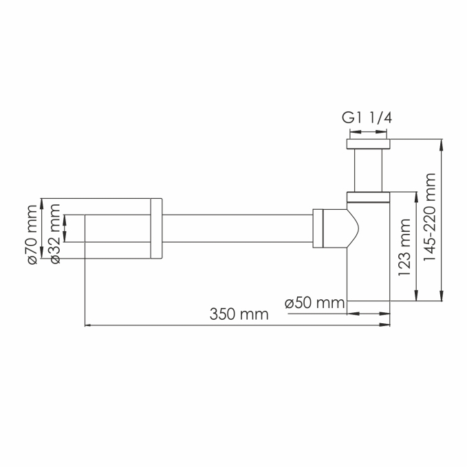 Сифон WasserKRAFT A334 Сифон WasserKRAFT A334
