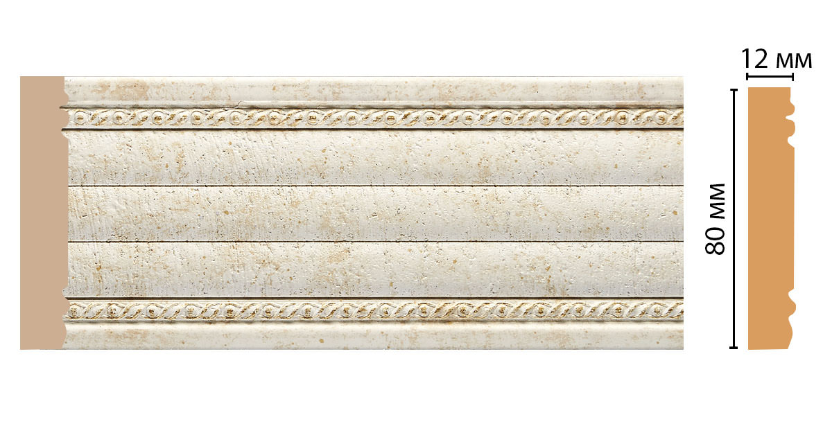 Молдинг Decomaster 150-41 ДМ, 80x12x2400 мм Молдинг Decomaster 150-41 ДМ, 80x12x2400 мм