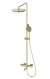 Душевая стойка со смесителем Wonzon & Woghand Stick WW-88739903-BG золото брашированная с термостатом