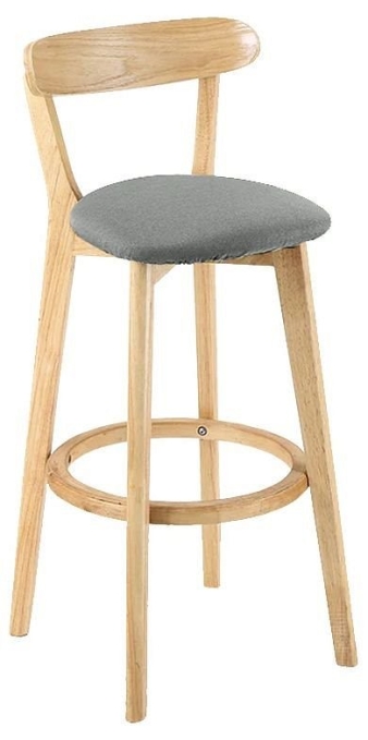 Стул барный Elevate Zenith, Hesby Import, HSBI_B016_wooden_greyf Стул барный Elevate Zenith, Hesby Import, HSBI_B016_wooden_greyf