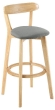 Стул барный Elevate Zenith, Hesby Import, HSBI_B016_wooden_greyf Стул барный Elevate Zenith, Hesby Import, HSBI_B016_wooden_greyf