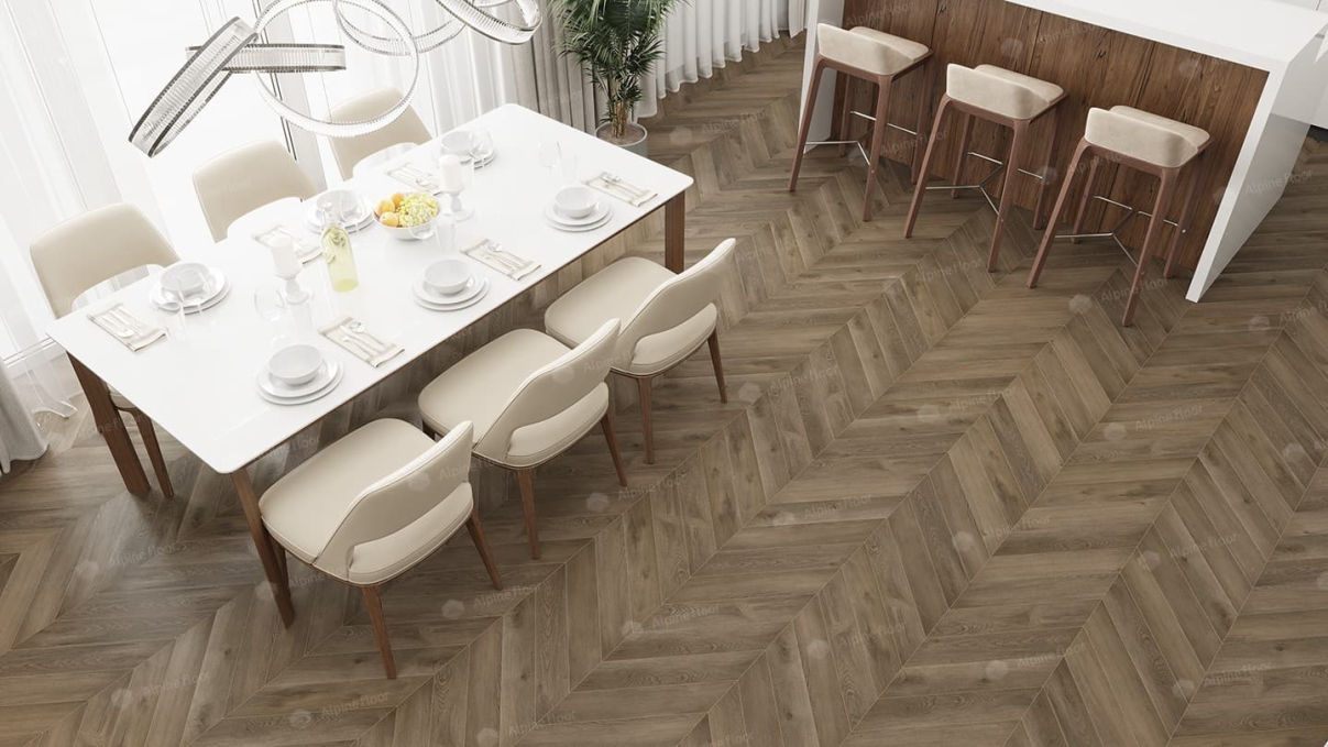 Каменный ламинат SPC Alpine Floor Chevron Alpine Дуб Насыщенный, ECO 18-4 MC Каменный ламинат SPC Alpine Floor Chevron Alpine Дуб Насыщенный, ECO 18-4 MC