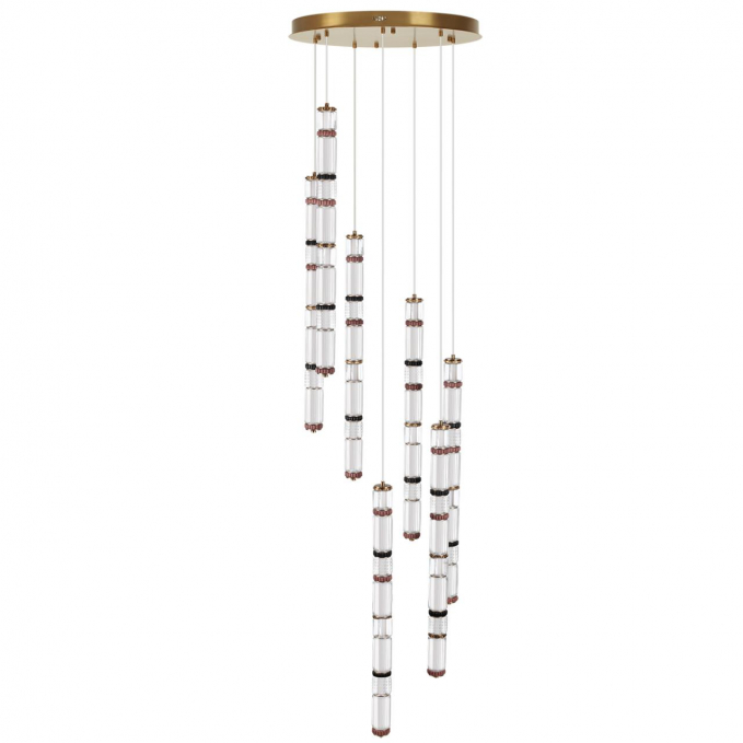 Люстра каскадная LED 210W (30W*7) 4000K COLLIER L-VISION Люстра 043 ODEON LIGHT 5455/210L, изображение 1