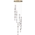Люстра каскадная LED 210W (30W*7) 4000K COLLIER L-VISION Люстра 043 ODEON LIGHT 5455/210L