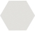 Керамогранит ITT Ceramic Hexa White 23.2x26.7
