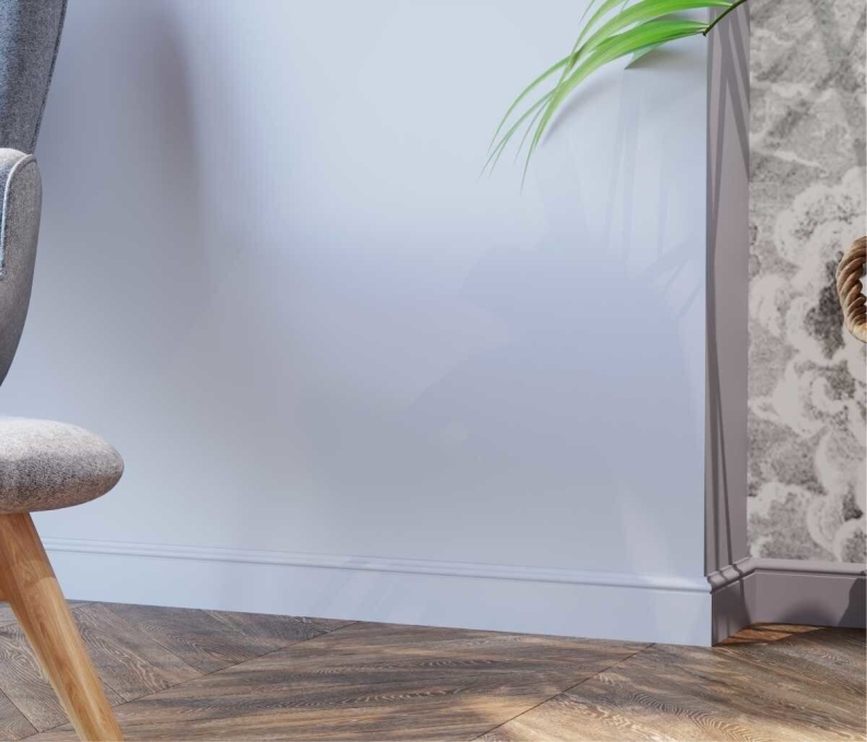 Плинтус Cosca Decor PX002, 79х13x2000 мм, Экополимер Плинтус Cosca Decor PX002, 79х13x2000 мм, Экополимер