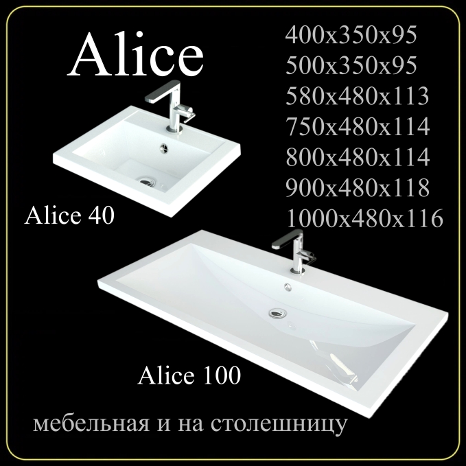 Мебельная раковина Madera Alice 4627173210300 60 см белая глянцевая Мебельная раковина Madera Alice 4627173210300 60 см белая глянцевая
