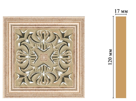 Вставка цветная Decomaster D208-59, 120x120x22 мм Вставка цветная Decomaster D208-59, 120x120x22 мм
