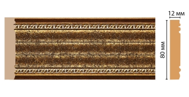 Молдинг Decomaster 150-43, 80x12x2400 мм