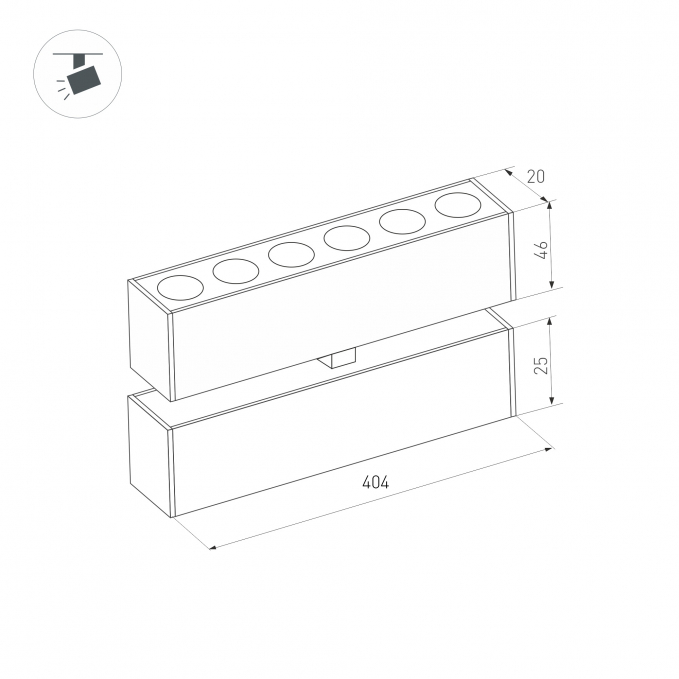 Светильник MAG-DOTS-FOLD-25-S400-12W Warm3000 (BK, 30 deg, 24V), Arlight, 034219, изображение 6 Светильник MAG-DOTS-FOLD-25-S400-12W Warm3000 (BK, 30 deg, 24V), Arlight, 034219, изображение 6