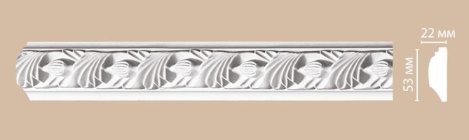 Молдинг с рисунком Decomaster 98102, 53x22x2400 мм