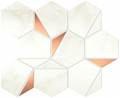 Мозаика Atlas Concorde Marvel Shine Calacatta Delicato Gold Hex Shiny 25.1x29, A4WT Мозаика Atlas Concorde Marvel Shine Calacatta Delicato Gold Hex Shiny 25.1x29, A4WT