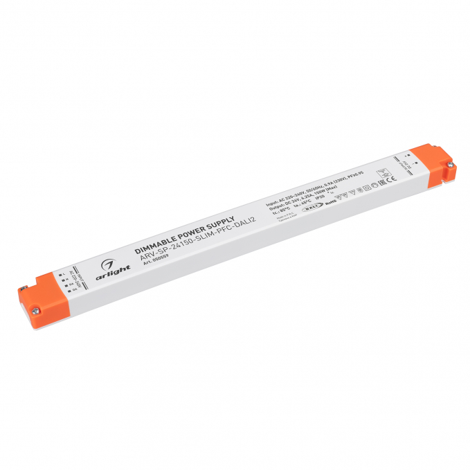 Блок питания ARV-SP-24150-SLIM-PFC-DALI2 (24V, 6.25A, 150W), Arlight, 050559, изображение 1 Блок питания ARV-SP-24150-SLIM-PFC-DALI2 (24V, 6.25A, 150W), Arlight, 050559, изображение 1