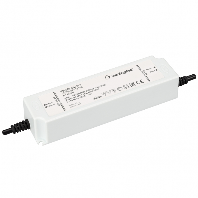 Блок питания ARPV-SP-12150 (12V, 12.5A, 150W), Arlight, 041916, изображение 1 Блок питания ARPV-SP-12150 (12V, 12.5A, 150W), Arlight, 041916, изображение 1