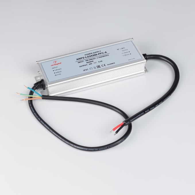 Блок питания ARPV-LG24200-PFC-A (24V, 8.3A, 200W), Arlight, 030019, изображение 3 Блок питания ARPV-LG24200-PFC-A (24V, 8.3A, 200W), Arlight, 030019, изображение 3