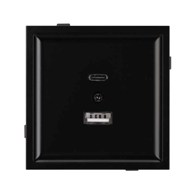 Механизм USB розетки SCT-TENDO-MUAC-PL-BK (5V, 3A, QC3), Arlight, 054095, изображение 2 Механизм USB розетки SCT-TENDO-MUAC-PL-BK (5V, 3A, QC3), Arlight, 054095, изображение 2