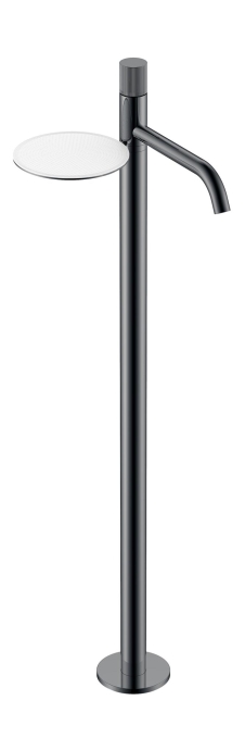 Смеситель напольный Boheme Stick 120-SGM.3 глянцевый графит