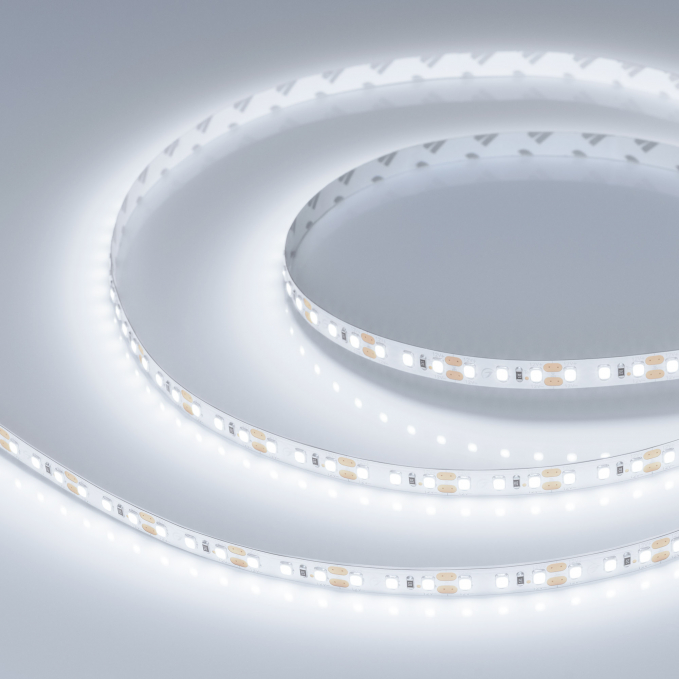 Светодиодная лента RT-A120-8mm 12V Cool 8K (9.6 W/m, IP20, 2835, 5m), Arlight, 013239(2), изображение 1 Светодиодная лента RT-A120-8mm 12V Cool 8K (9.6 W/m, IP20, 2835, 5m), Arlight, 013239(2), изображение 1