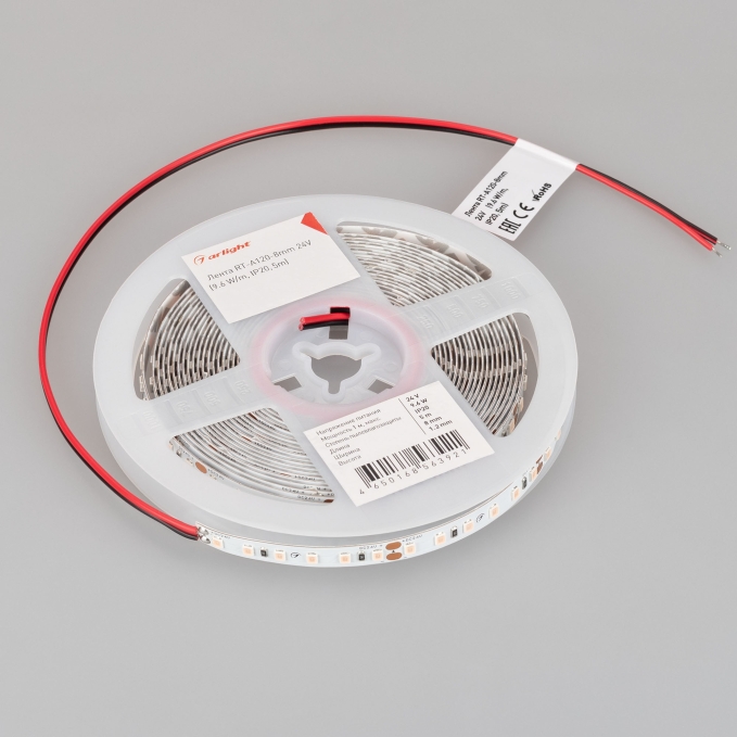 Светодиодная лента RT-A120-8mm 24V Peach Fuzz (9.6 W/m, IP20, 5m), Arlight, 047719, изображение 2 Светодиодная лента RT-A120-8mm 24V Peach Fuzz (9.6 W/m, IP20, 5m), Arlight, 047719, изображение 2