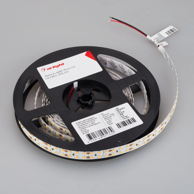Светодиодная лента UL-A240-15mm 24V White6000 (19.2 W/m, IP20, 5m), Arlight, 042329, изображение 3 Светодиодная лента UL-A240-15mm 24V White6000 (19.2 W/m, IP20, 5m), Arlight, 042329, изображение 3