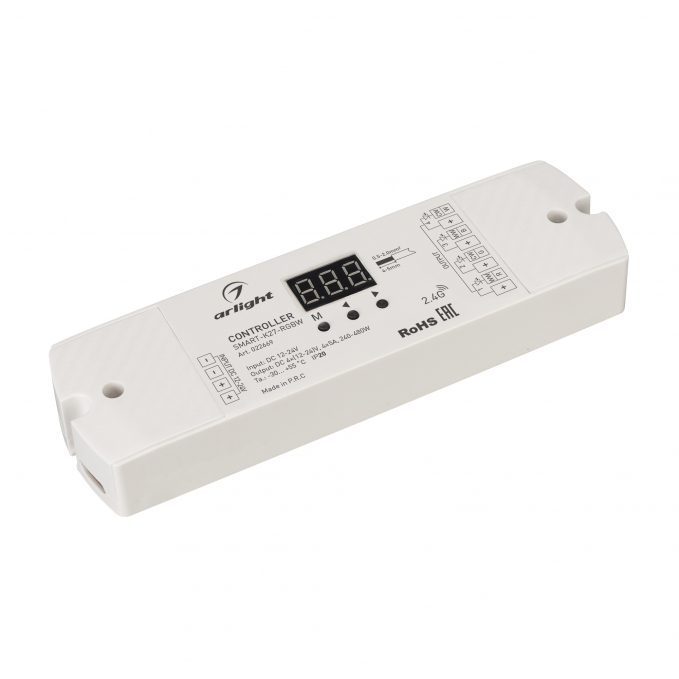 Контроллер SMART-K27-RGBW (12-24V, 4x5A, 2.4G), Arlight, 022669, изображение 1 Контроллер SMART-K27-RGBW (12-24V, 4x5A, 2.4G), Arlight, 022669, изображение 1
