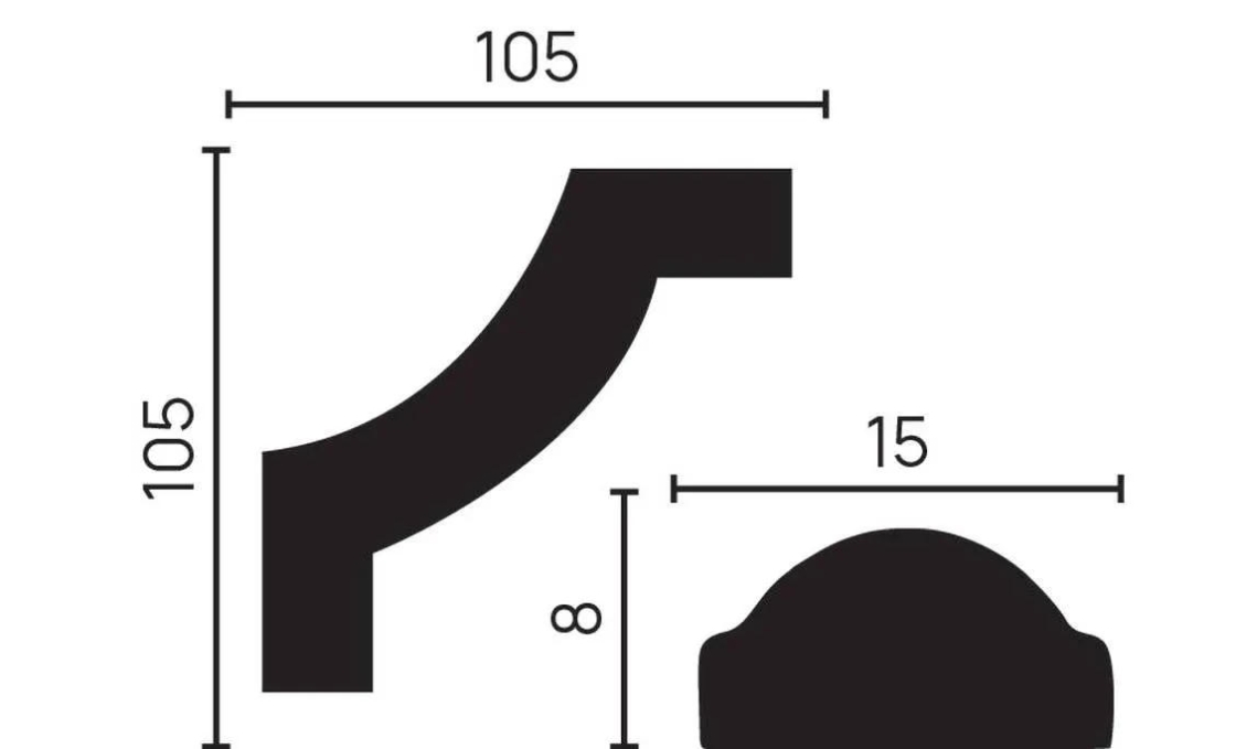 Декоративный элемент Decor-Dizayn C1-130A, 105x105x8 мм Декоративный элемент Decor-Dizayn C1-130A, 105x105x8 мм
