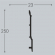 Плинтус Bello Deco П17 250-23 Плинтус Bello Deco П17 250-23