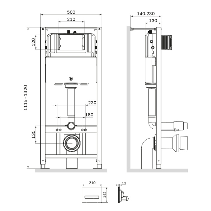 Инсталляция AM.PM Pro I012704.50A38 Инсталляция AM.PM Pro I012704.50A38