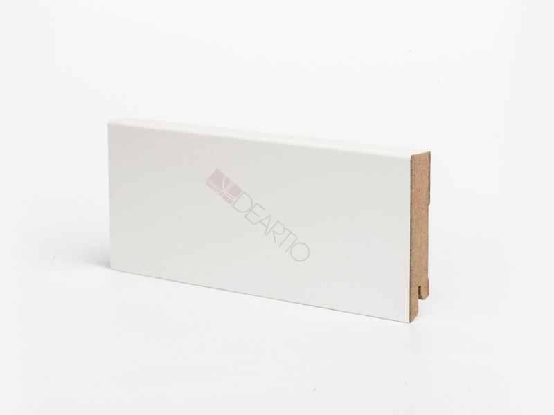 Плинтус Deartio U106-80 Белый, 80x16x2050 мм Плинтус Deartio U106-80 Белый, 80x16x2050 мм