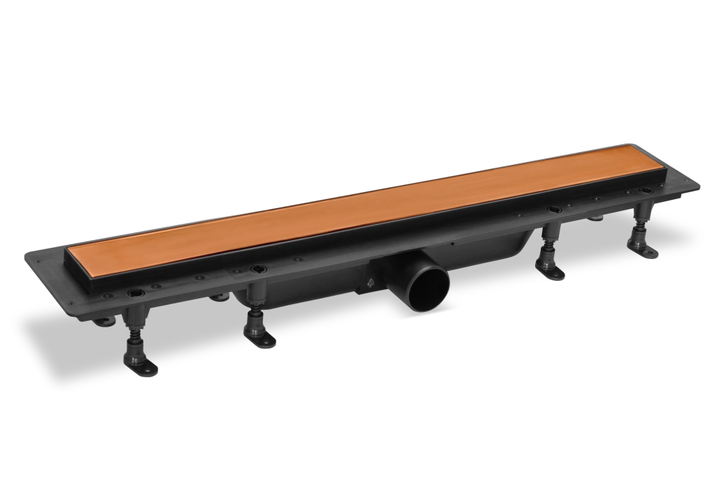 Душевой трап Plastbrno Design 4 SZA975R 75 см матовое розовое золото Душевой трап Plastbrno Design 4 SZA975R 75 см матовое розовое золото